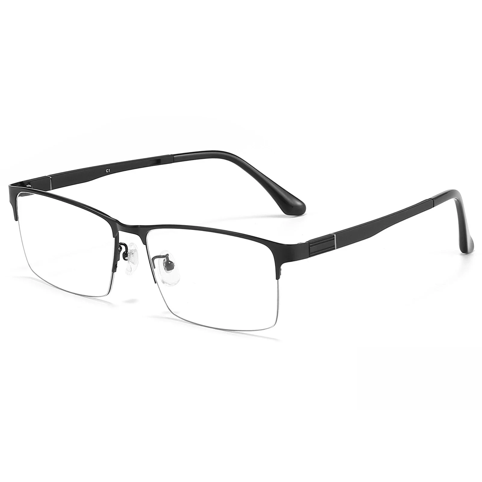 

Prescription Glasses Classical Half Frame Multifocal Photochromic Optical Glasses with Graduated Lenses Reading Glasses Men