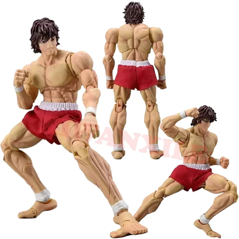 17cm Figma Baki Hanma Anime Figure Baki the Grappler Action Figure Biscuit Oriba/Kaoru Hanayama Figurine Model Doll Toys Gifts