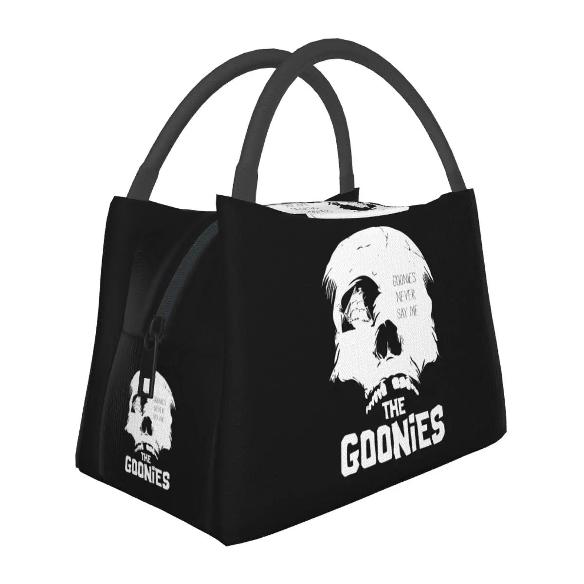 Goonies Never Say Die Bolsas de almuerzo Caja Bento aislada Bolsa de almuerzo reutilizable Bolsas de picnic Bolsa térmica más fresca para mujer Estudiante Escuela