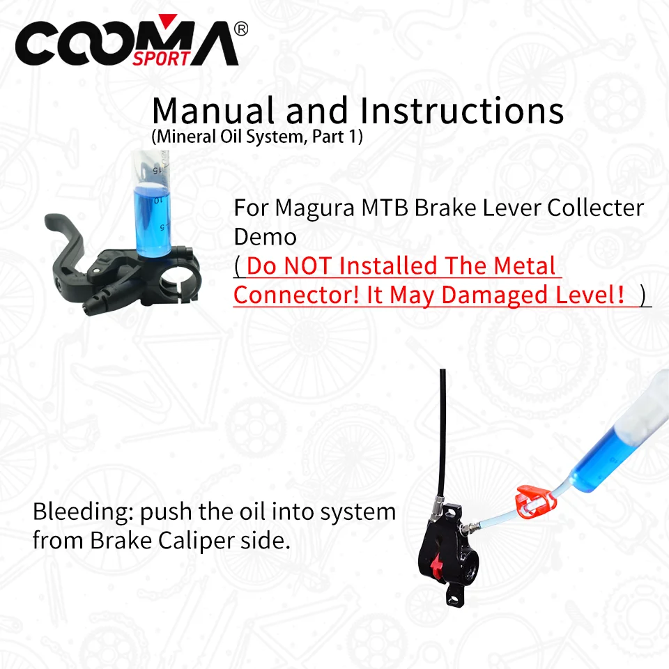 Bicycle Hydraulic Brake Bleed kit for Magura MT Series Brake System, Basic Kit, V0.5/V0.7