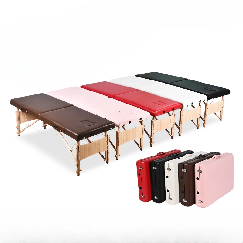 

Folding Beauty Massage Bed Adjust Portable Wooden Comfort Massage Bed Bathroom Tattoo Camilla Masaje Salon Furniture WZ50MB