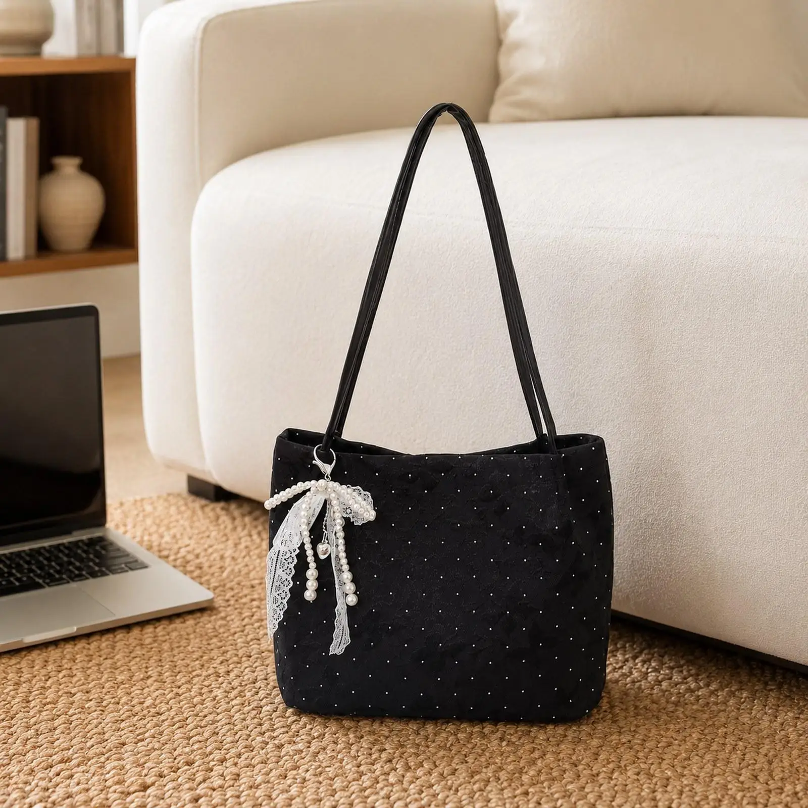 

Women Tote Bag Lightweight Beach Casual Pouch Stylish Handbag Trendy Fashion Satchel for Shopping Teen Girls