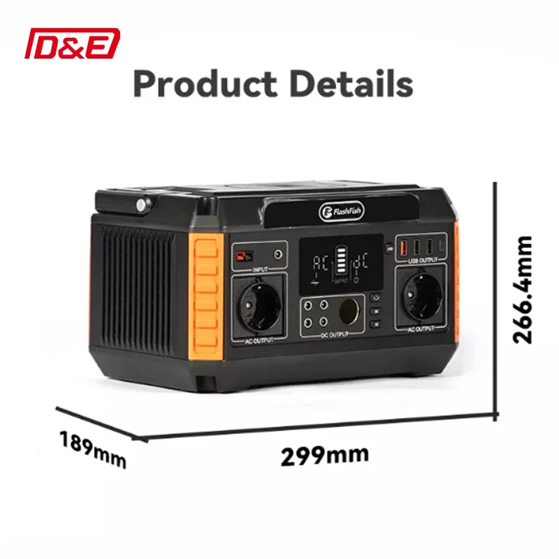 Emergency Power Solution 520wh 500w 1000w Manufacturer Supplier Portable Power Bank Station Solar Generator