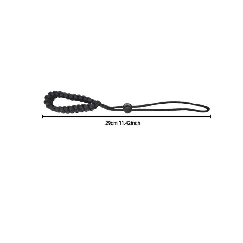1PC Hand Wrist Strap Hand Braided Paracord Wrist Lanyard Adjustable Anti-drop Strap for Keys Small Gadgets Outdoor Use