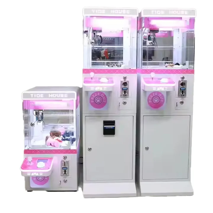 

Mini Tabletop Claw Crane Machine Coin-Operated Arcade Game with Mini Claw Small Doll Machine 110V To 240V for Any Country Plug