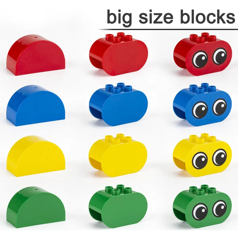 

MOC Large Building Block 4198 Brick 2 X 4 X 2 Rounded Ends Big Size Assembled Accessories Bulk Part Children Toys