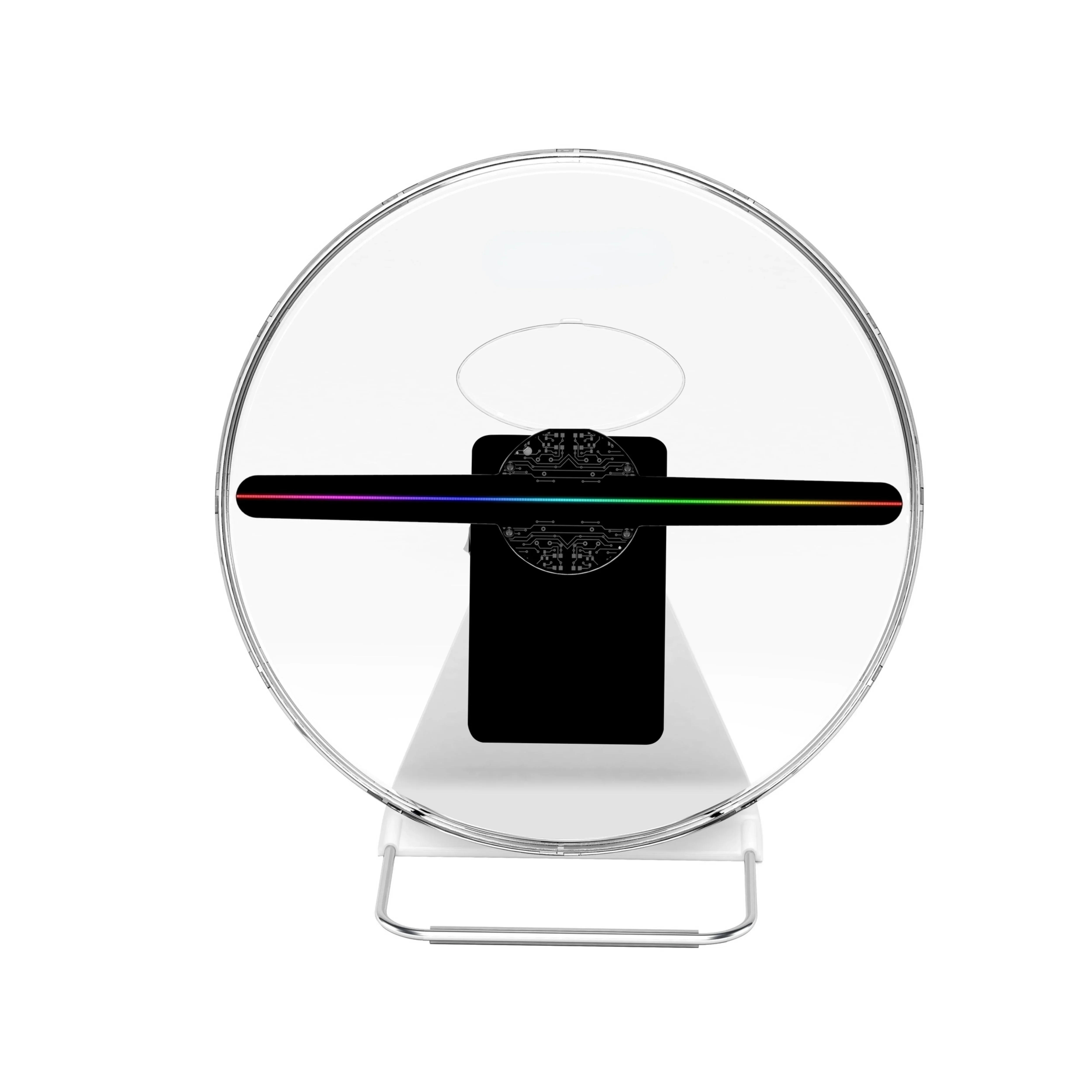 Mini Holographic Fan 28cm Mini Advertising Fan Portable On Desk 3D Fan Hologram