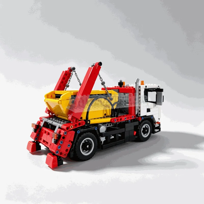 1701PCS Skip Loader Truck Building Blocks Heavy Vehicle Model DIY Assembly Set Creative Engineering Collection Display Gift Toy