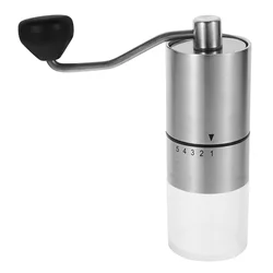 Hand Crank-crushed Bean Portable Stainless Steel Translucent Bean Pill Powder