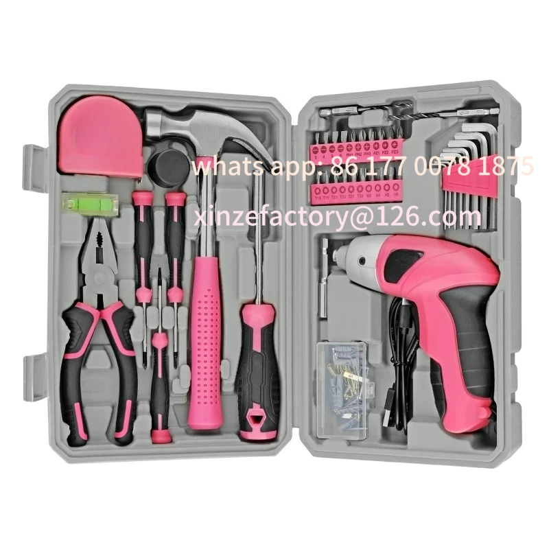 

Customizable Hi-Spec 42pc USB Electric Screwdriver 4V Li-ion Cordless Hand Tool Set Household Tool Kit DIY Tools With Plastic