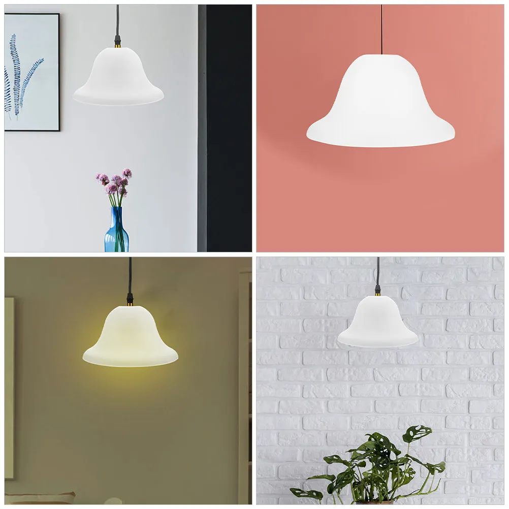 

2Pcs Plastic Ceiling Lamp Shade Simple Dome Lampshade Replacement Lamp Cover for Home Office Restaurant Bathroom