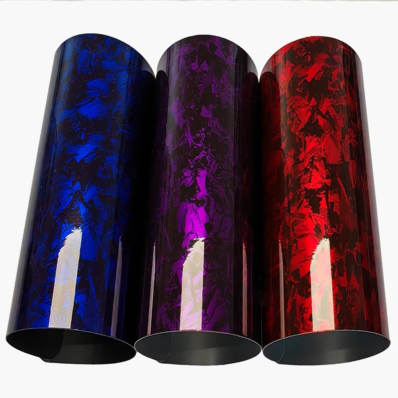 Wholesale Carbon Fiber Gloss Series PET Vinyl Car Film Vehicle Wraps Color-Changing for Body Position