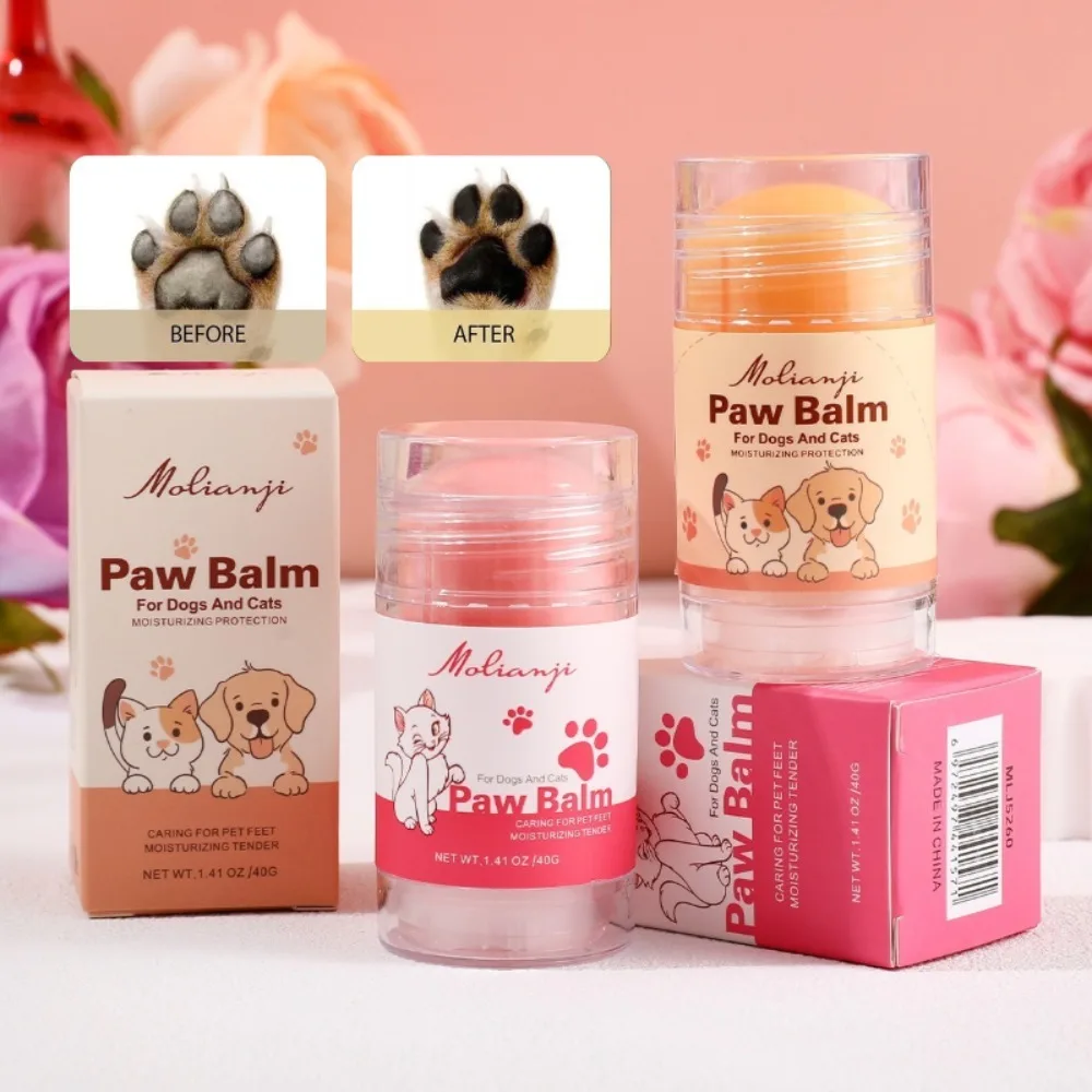 Pet Paw Balm Stick Moisturizing Anti Dry Cracking Paw Pad Softening Cream for Dogs Cats Kitten Puppy Foot Care Wax view 4
