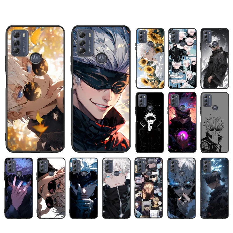 Jujutsu Kaisen Satoru Gojo Phone Case For Moto G84 G22 G32 G42 G52 G62 G53 G72 G60 G60S G100 G10 G20 G30 G13 G50 G 5G G Pure