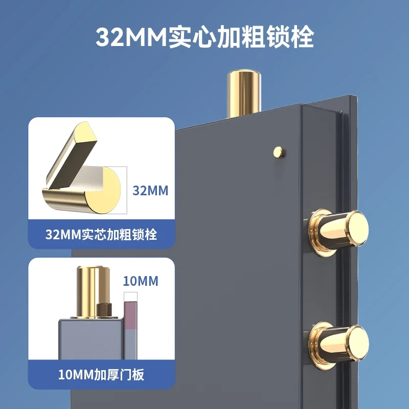 Safe Box Household 1.5 M 1.8 M Office Large Double Door Fingerprint Access Safe Fireproof