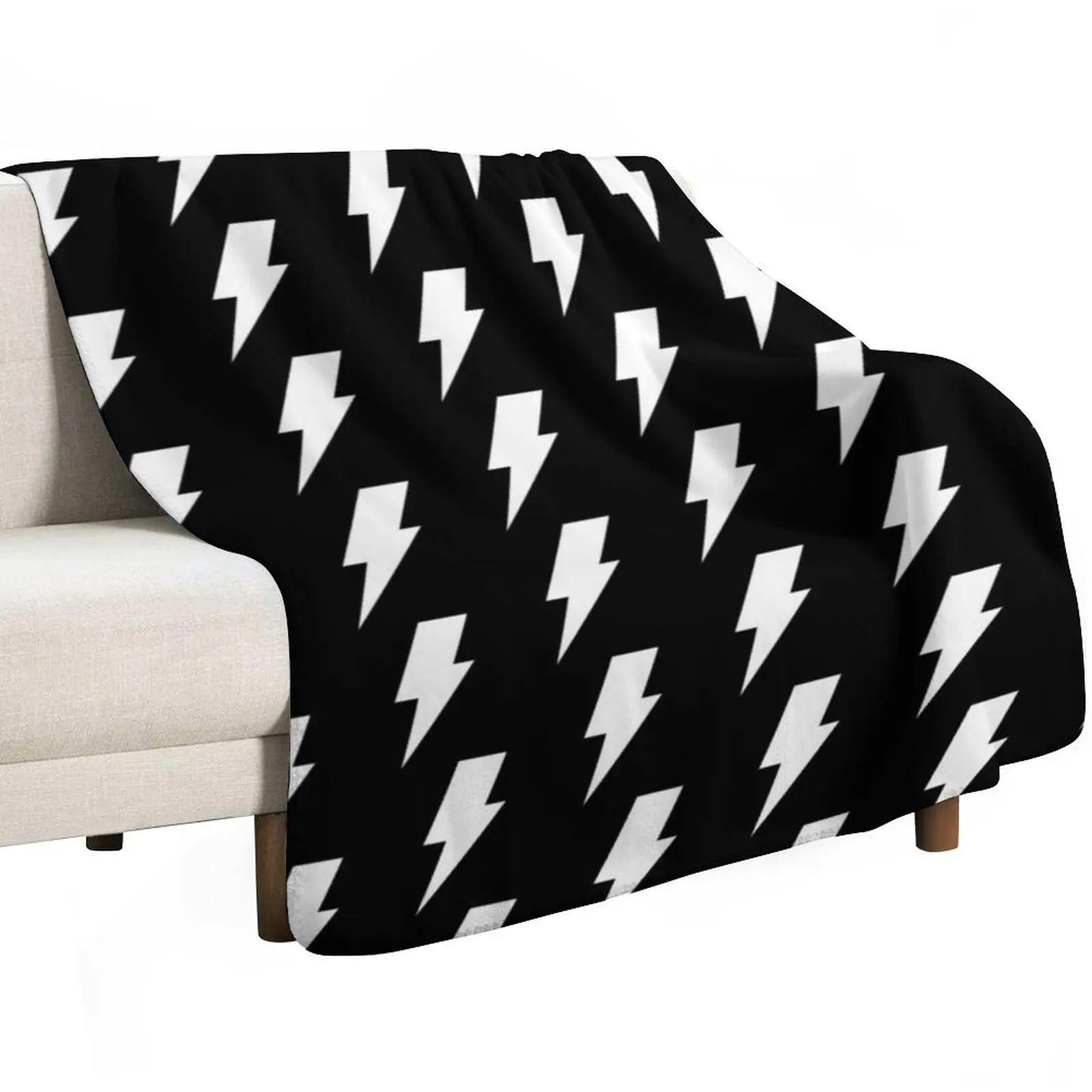 Lightning Bolt Throw Blanket Cute Bed covers Flannels Soft Multi-Purpose Soft Plush Plaid Blankets
