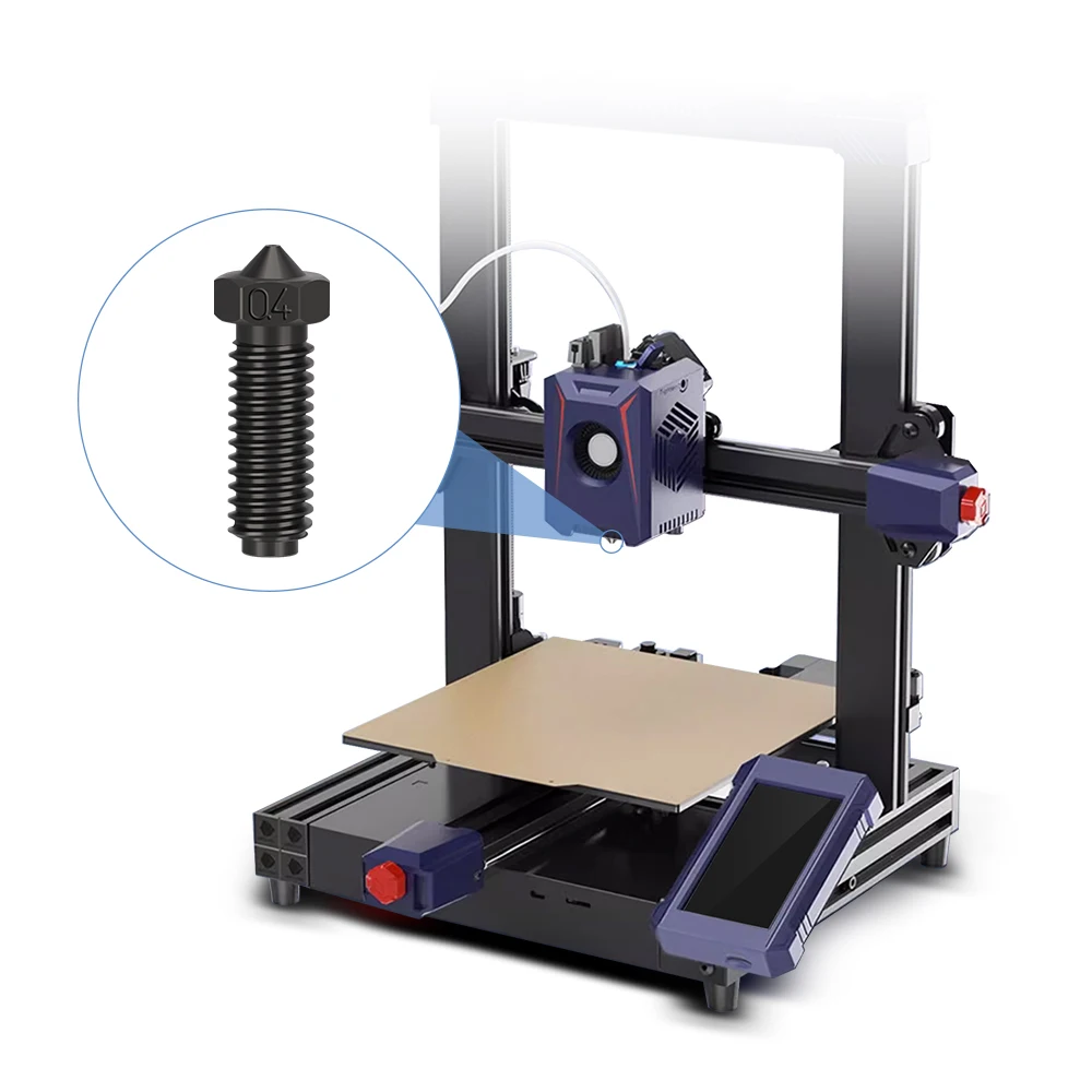 5 stücke Gehärtetem Stahl Düsen Für Anycubic Kobra 2 Messing Vulkan Düse Für Kobra 2 Neo Kobra 2 Max Pro Plus 3D Drucker teile