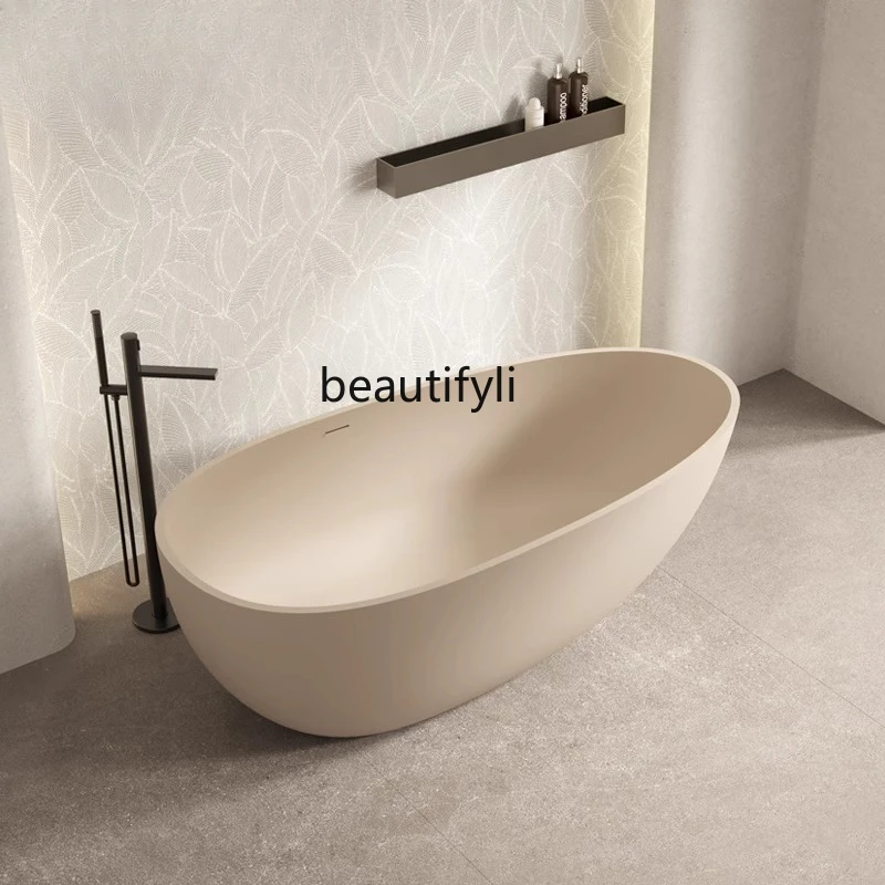

Artificial stone bathtub Small apartment hotel B & B Home integrated independent bathtub