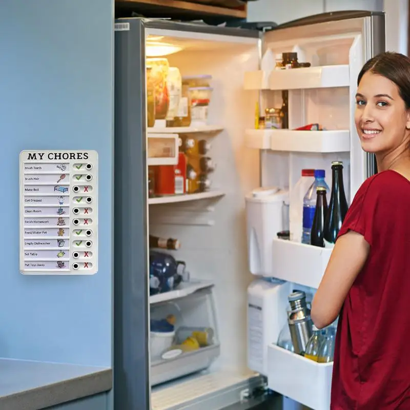 Klusjes Draagbare Memo Board Herbruikbare Rv Checklist Dagelijkse Zaken Checklist Bord Met Schuifregelaar Afneembare Vorm Om Lijst Notitieblok Te Doen