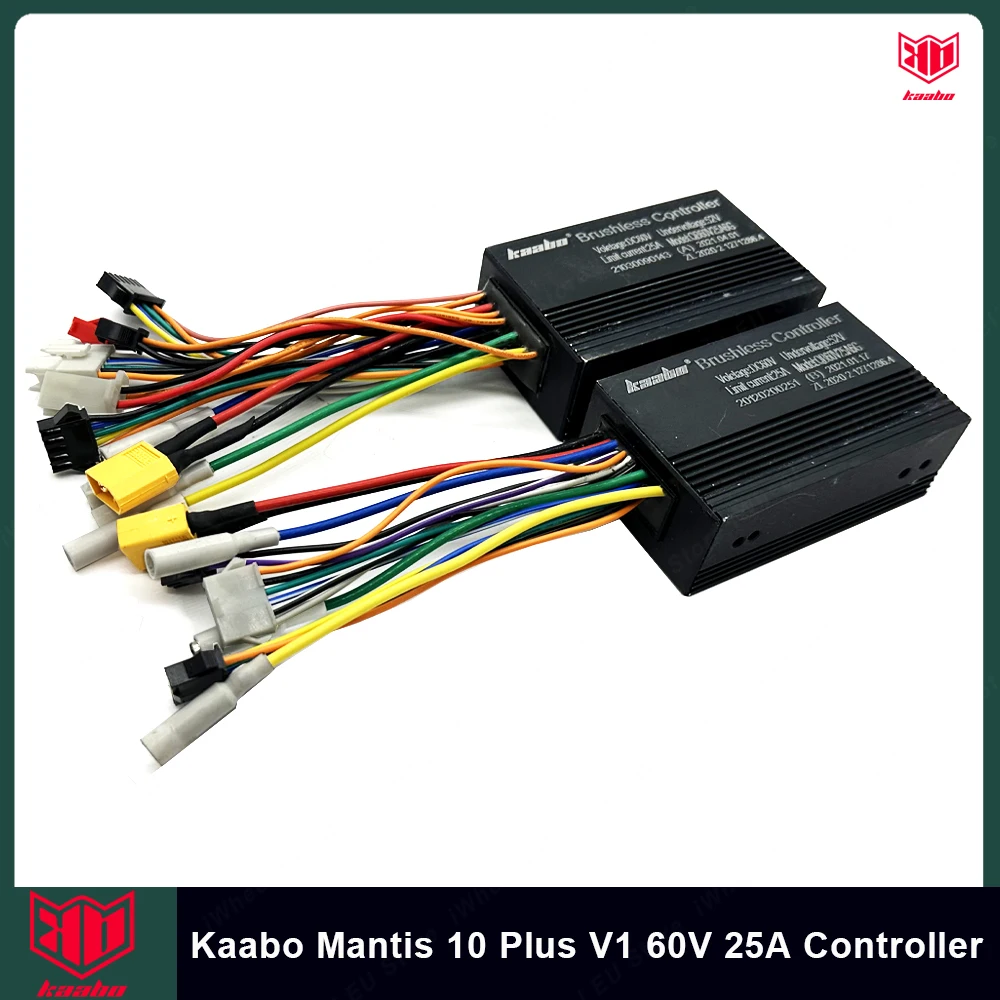 Original Kaabo 60V 25A Sine Wave Controller V1 Version Only Suit for Kaabo Mantis 10 Plus 60V 18.2Ah V1 Version Electric Scooter