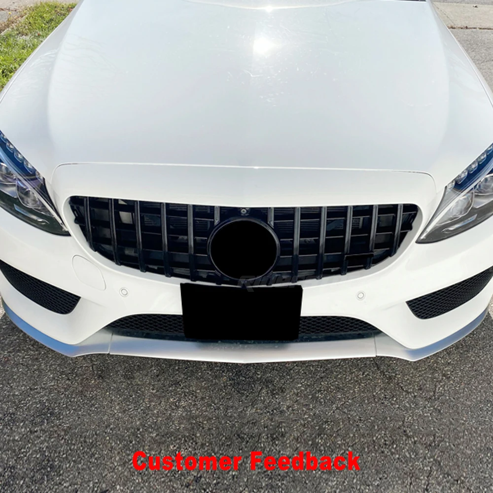 2015-2020 GT grill For C class w205 GT grill Front Grille for mercede C180 C200 C250 C300 front grille GT grill bumper front lip