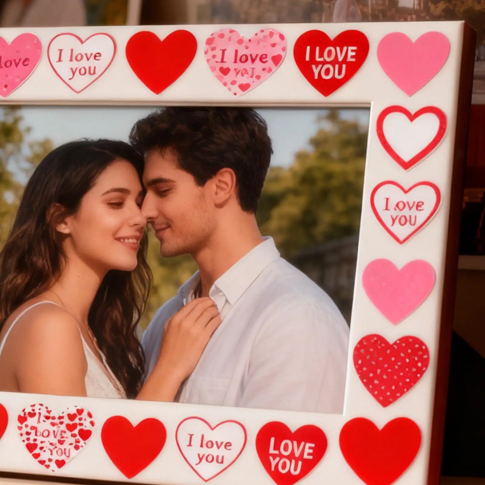 500pcs/roll Valentines Day Stickers Waterproof Craft Seal Labels Valentines Day Stickers Love Decorations Heart Sticker Label view 4