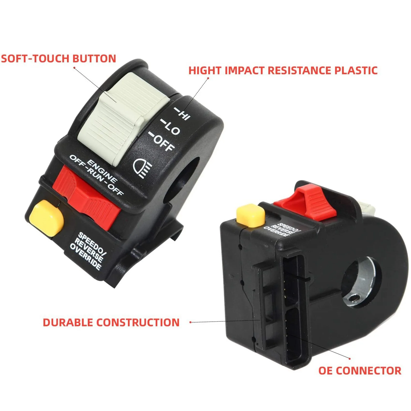 Authentic ATV Handlebar Far And Near Light Kill Stop Switch For Polaris Sportsman 01-05 Motorcycle Switch 4010560 4010591