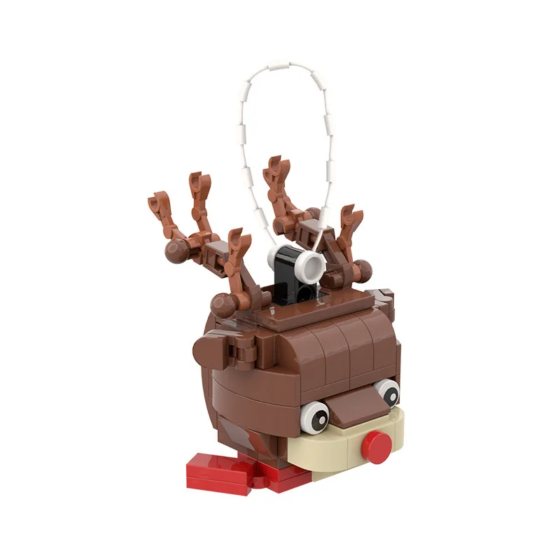 Bloques de construcción de alce de Navidad para niños, juguete de ladrillos, modelo de tema de Navidad, Kit de juguete DIY, regalo de cumpleaños, MOC C5183