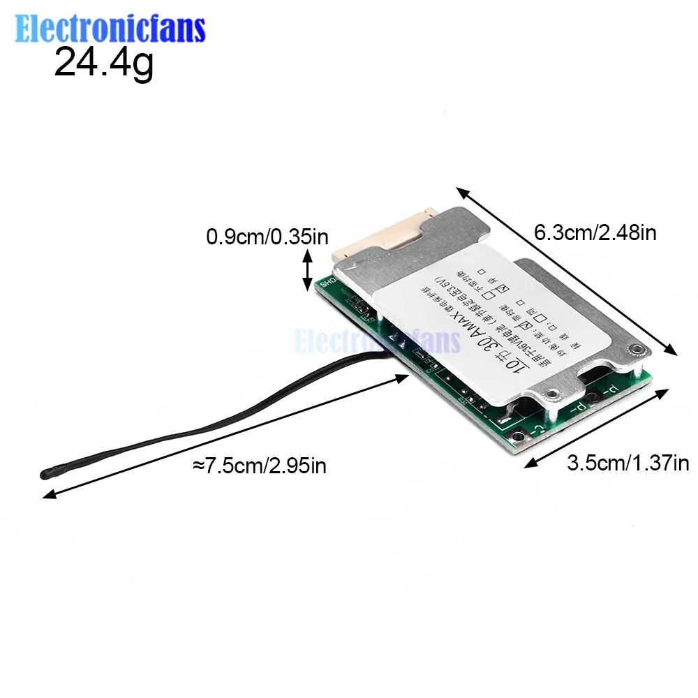 10S 36V 30A BMS PCB batteria al litio scheda di ricarica 18650 batteria bilanciata scheda di protezione bilanciamento delle celle agli ioni di litio