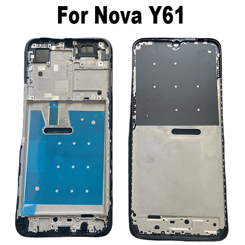 For Huawei Nova Y61 Front Frame Middle Housing Bezel Chassis Faceplate  LCD Screen Holder Parts
