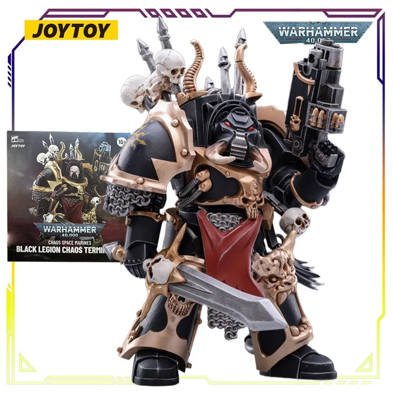 Joytoy original warhammer 40k série terminator do caos forças anime figura de ação modelo brinquedos modelo colecionável presentes para meninos