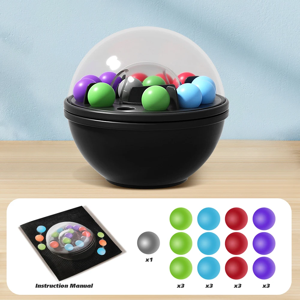 Rotierendes Puzzle-Ball-Gehirn-Teaser-Spielzeug mit Haken zum Aufhängen – interaktives Lernspiel, räumliches Bewusstsein, logisches Denken