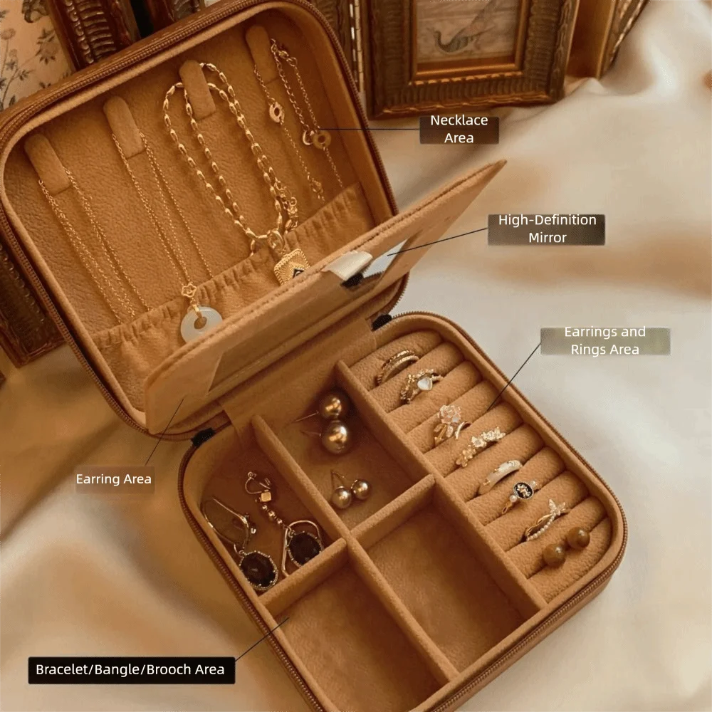 

Шкатулка для драгоценностей с медведем из искусственной кожи, портативный дизайн, водонепроницаемый материал, органайзер для ювелирных изделий, бархатная подкладка, милая форма медведя