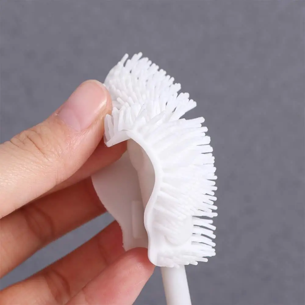 

Without Blind Side Soft Head Bottle Brush Silicone Pacifier Nipple Bottle Cleaning Brush Soft Head Handheld Cup Cleaning Tool