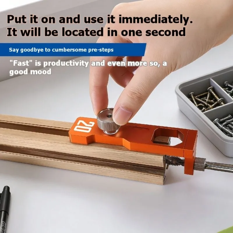 【FLASH-SALE!】Drill Guide Punch Locator Tapping Fixture 40 Series Aluminum Woodworking Profile Drilling Jig Hole Positioning Tool