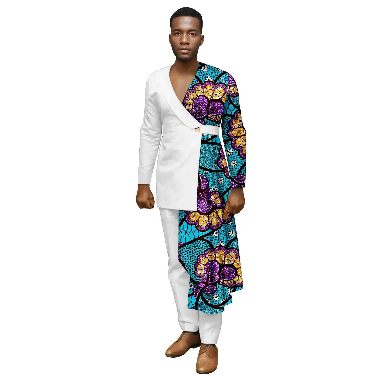 

2025 Новый комплект мужских костюмных брюк в африканском стиле Dacik — Batin, Rache, в африканском стиле