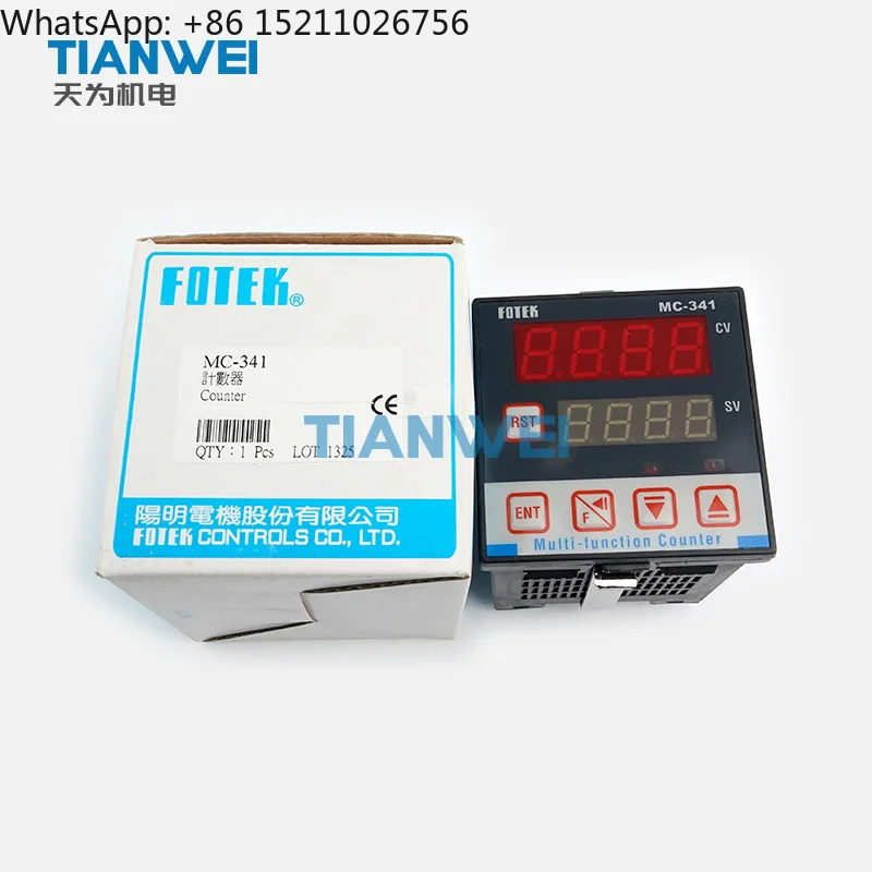 MC-341 72*72mm Multi-function UP/DOWN Counter 4-Digit Single Preset Relay Output 90-265VAC