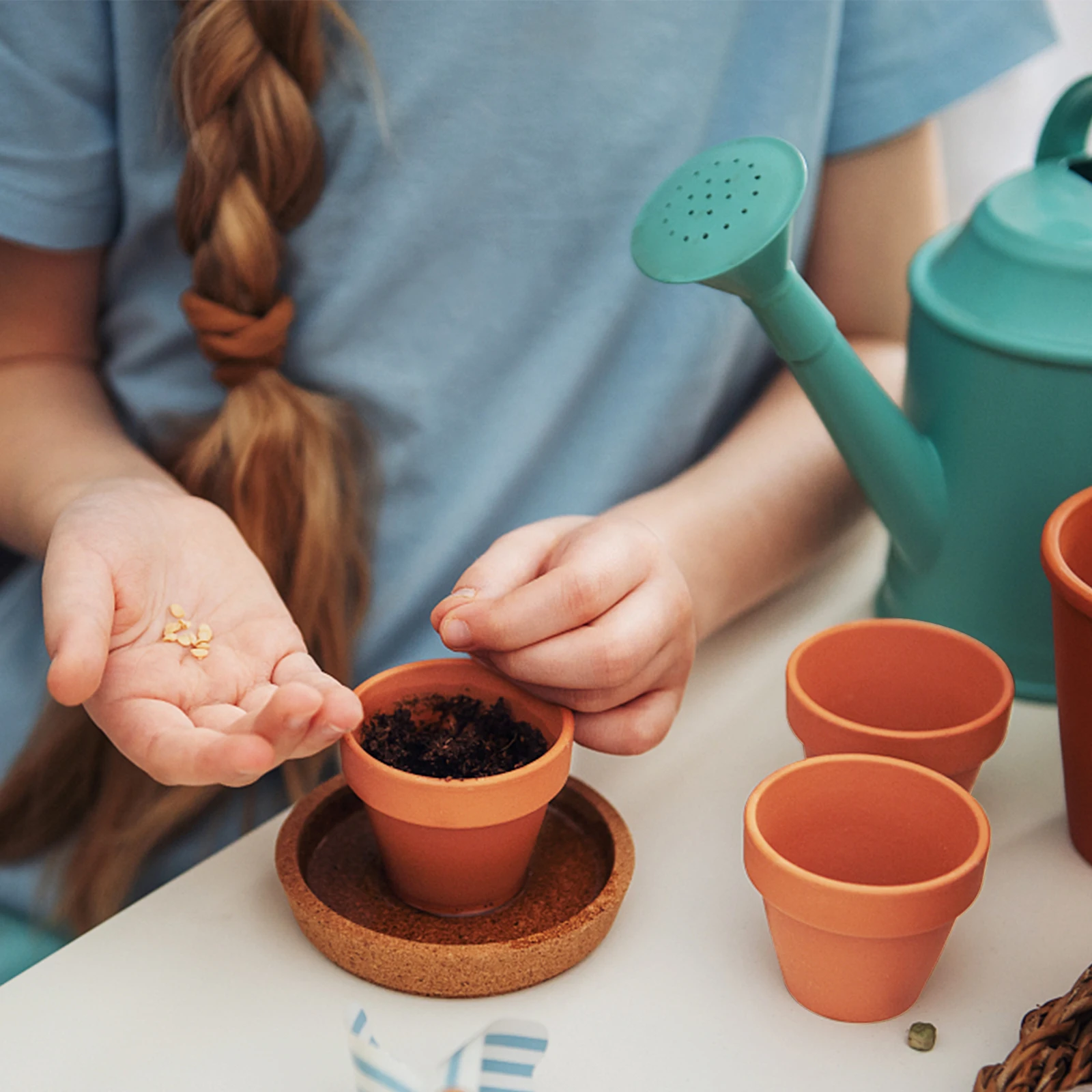 30 Pcs Mini Terracotta Pot Clay Pottery Planter Large 2.17 Inch Mini Clay Planter Tiny Clay Planter With Drainage Hole Succulent