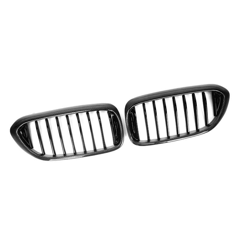 

Carbon fiber+ABS car Grills For BMW 5 Series G30 G38 Auto Parts 2018-2020 F90 M5 M Sport front bumper grill