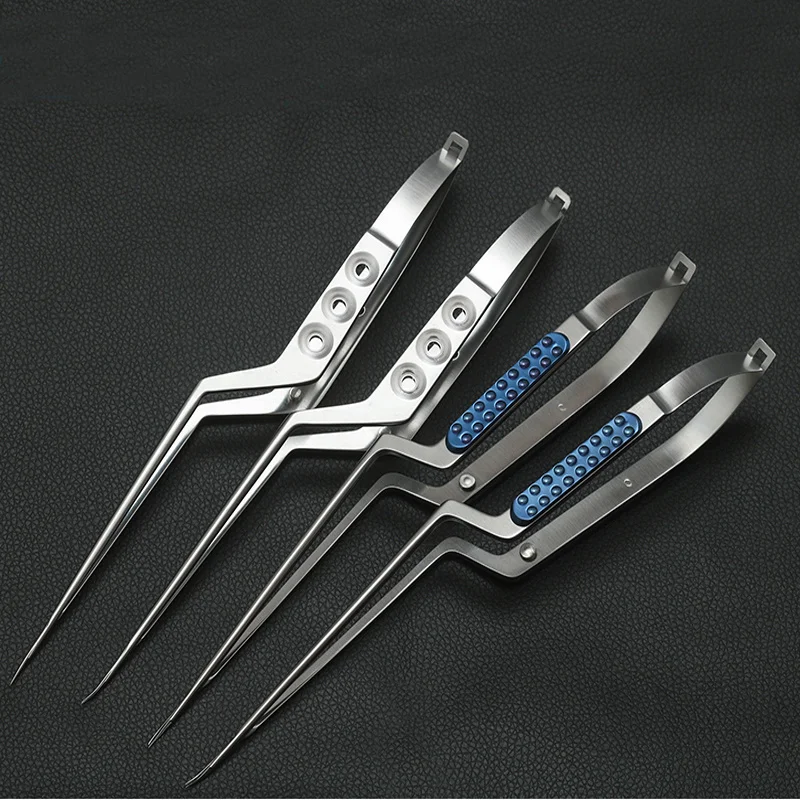 Neurosurgical Scissors Stainless Steel Gun Shaped Scissors Surgical Instruments Microstructure Brain Scissors