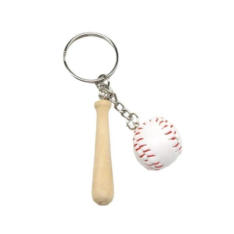 Porte-clés de sport PmotBat Ball Baseball Bat Key, JOCar Key, JODecor, GérKeyring