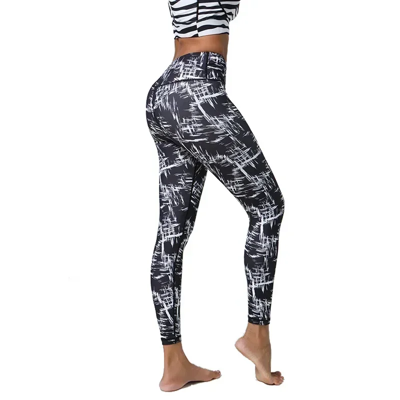 Girls New Fashion Digital Printed Butt Lift Leggings High Stretch Thin Slim Fit Gym Dancing Sports Leggings for Women 8Z