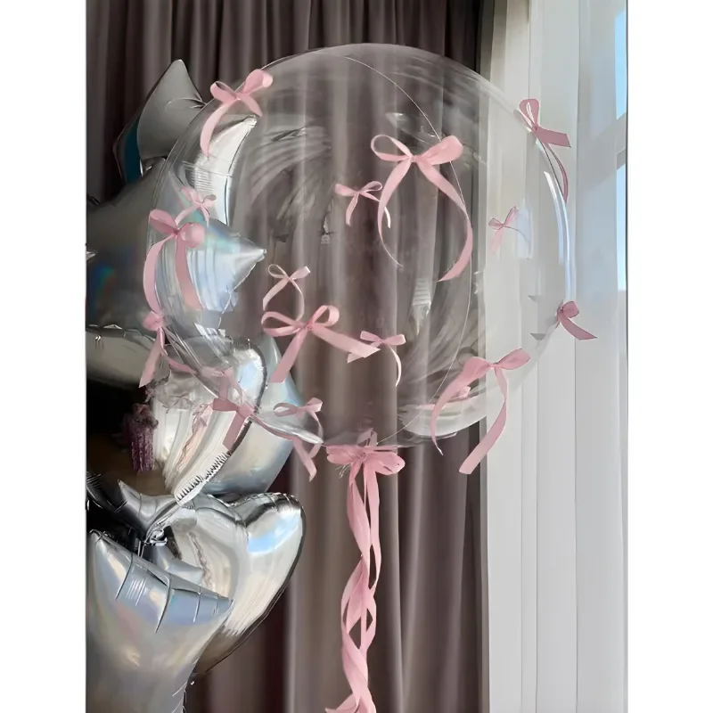 Ins 24inch/18inch 1pcs Bow Bobo Balloon Thicken Internet Celebrity Popularity Photography Props Proposal Birthday Party Decora
