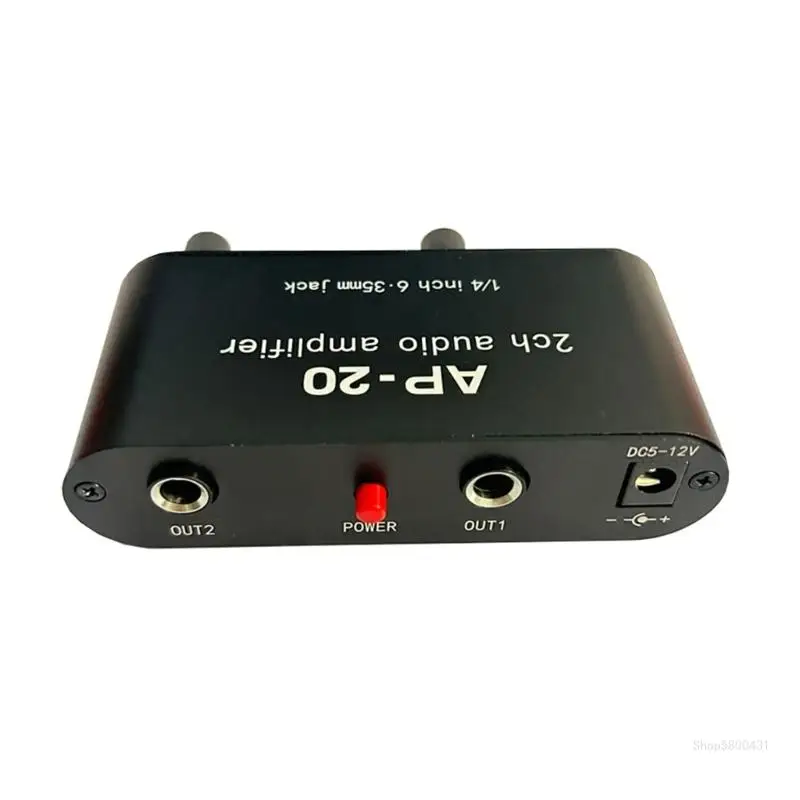 AP20 Pre-Amplifier Balanced Input Amplifier 2CH Enjoy Clear and Powerful Sound Output for Live Sound Card Speaker