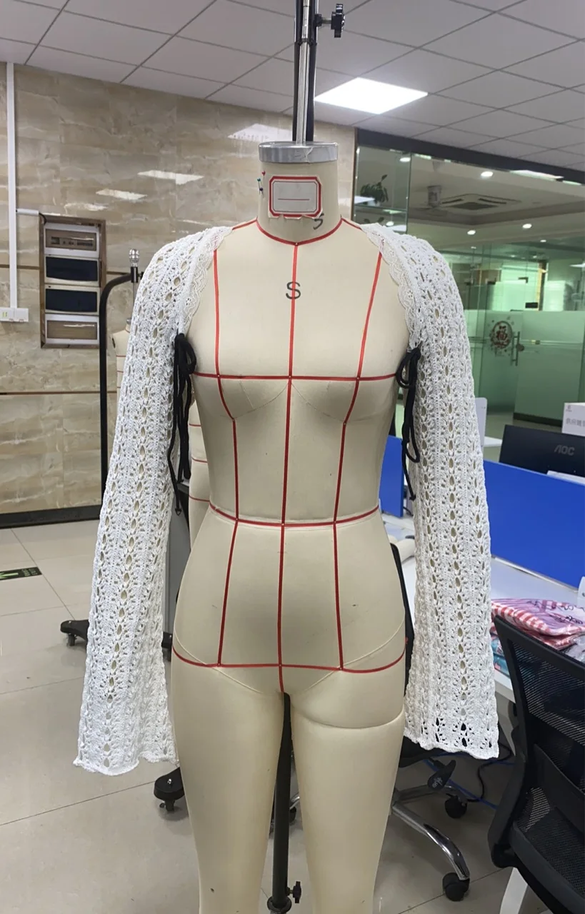 

Dourbesty Women's Knit Shrug Cardigan Fashionable Lightweight Solid Color Long Bell Sleeve Bolero Shrug