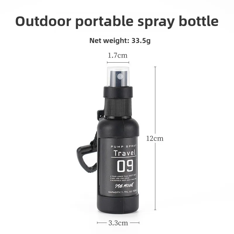 ISE MOUNT Outdoor 50ml Spray Bottle Portable Hangable Mosquito Repellent Sealed Leak-proof Water Bottle Alcohol Separate Bottle view 6