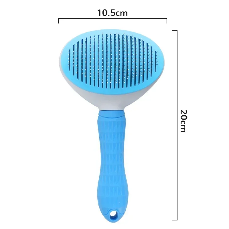 Pet Hair Removal Brush Pet Cleaning and Grooming Products Stainless Steel Automatic Hair Removal Cat Comb Pet Grooming Products image 5