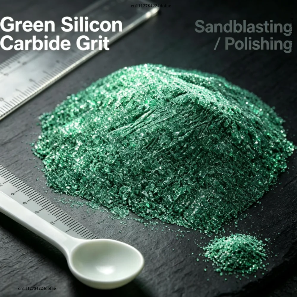 Green Silicon Carbide Grit 16~8000 Mesh SiC Powder for Sandblasting Polishing Abrasive Tools Refractory Material
