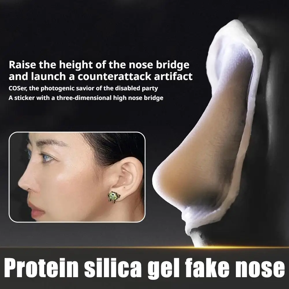 Realistic Professional Silicone Fake Nose Chin Kit Reusable 3