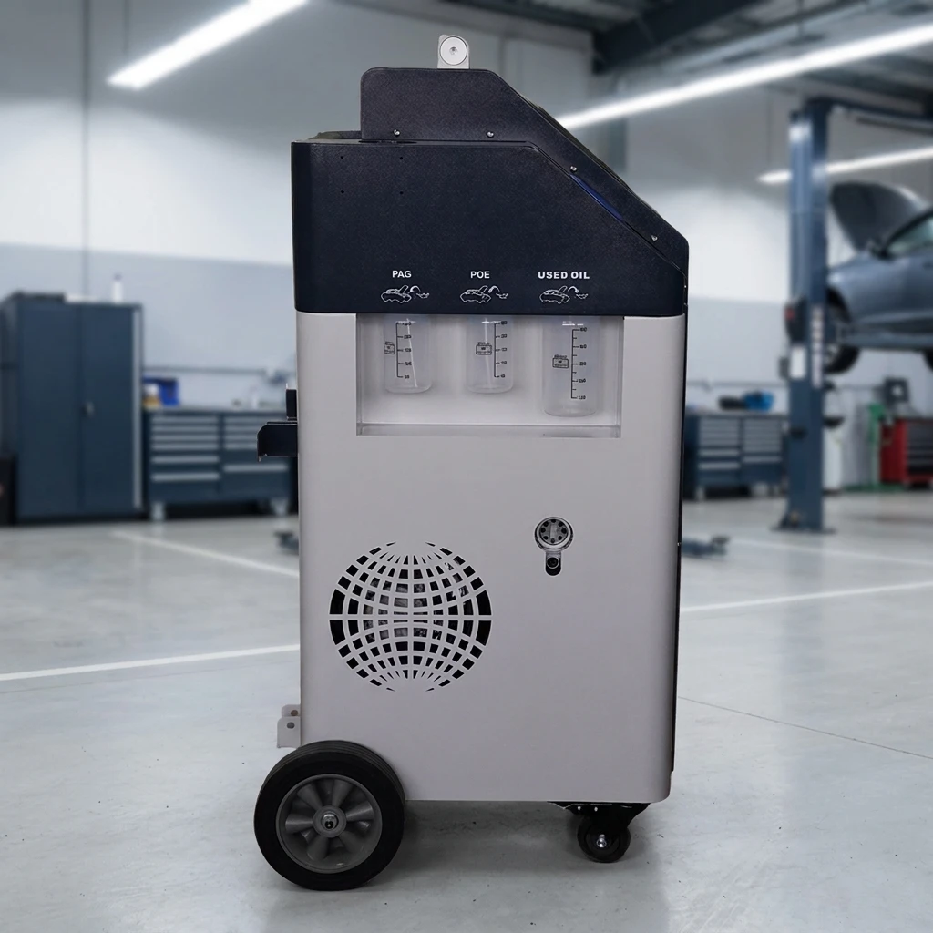 In-stock Fully Automatic Air Condition Refrigerant Filling And Recovery Machine R134a Or R1234yf For Car Maintenance Center